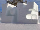 Snøskulptur